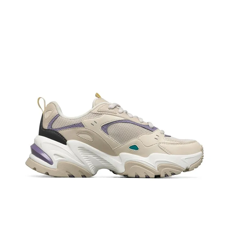 Skechers Stamina V2 Cushioning Breathable Low Top Chunky Sneakers Women's Natural Purple-1