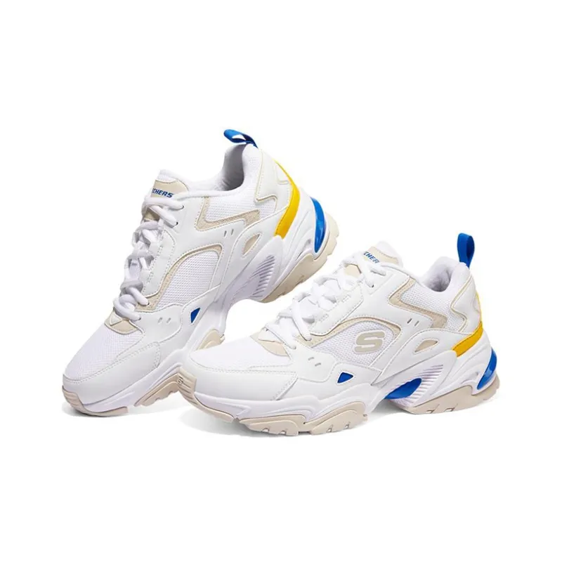 Skechers Stamina V2 Chunky Sneakers Men Low Top White/Blue-2