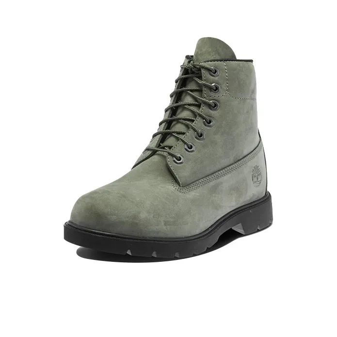 Timberland Basic 6 Inch Wide Fit Non contrast Boots 'Olive Green'-1