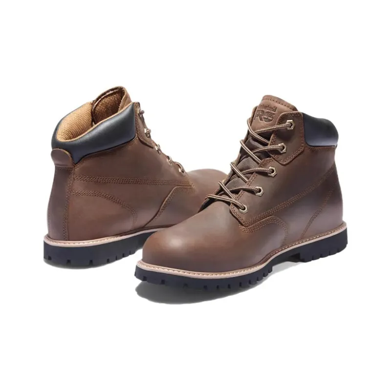 Timberland Wear-Resistant Ankle-Length Outdoor Boots Men's Dark Brown-3