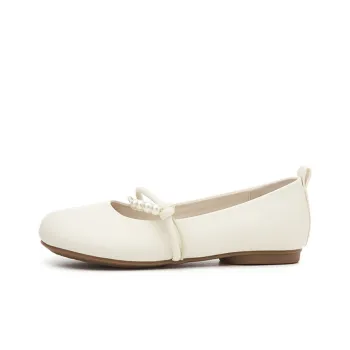 DAPHNE Casual Single Shoes Women's White Yellow