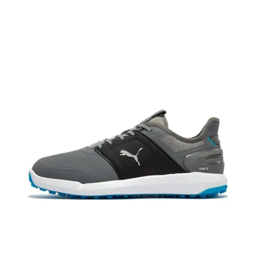 PUMA Ignite Golf Shoes Men Low-Top Black/Gray/Blue