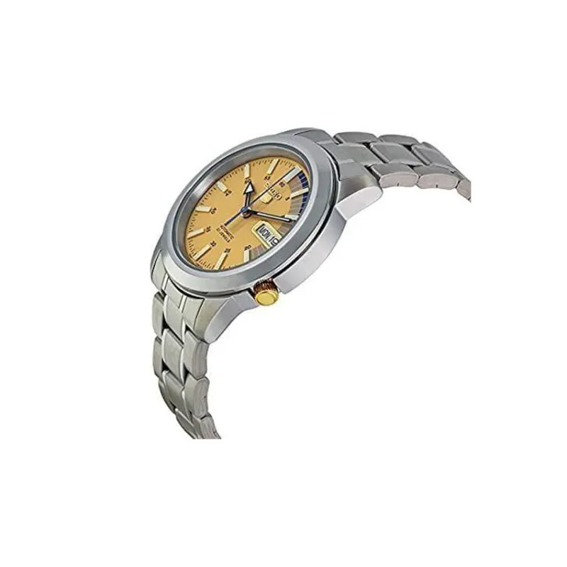 SEIKO SEIKO5 Collection Automatic Mechanical Movement Watch Men's Watches Yellow Watch Dial SNKK29K1-1