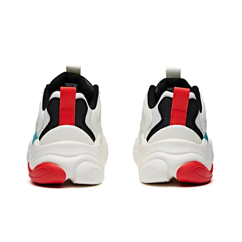 Anta All Over Victory Shock Absorbers With Slip Resistant Features Low Top Chunky Sneakers Men's White Blue-3