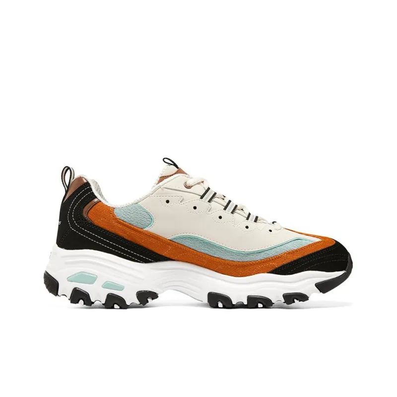 Skechers D'lites 1.0 Sneakers 'White Black Orange'-1