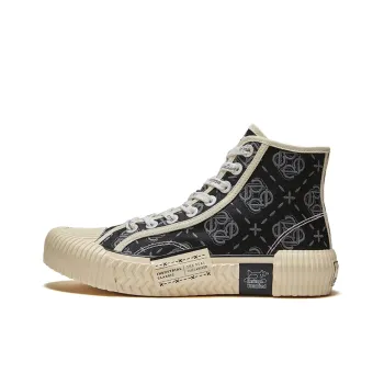 Excelsior Canvas Shoes Unisex High Top Black White