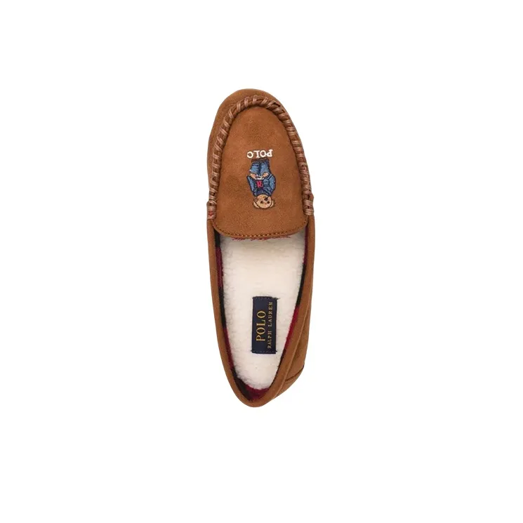 Polo Ralph Lauren Flat Shoes Women's Brown-2