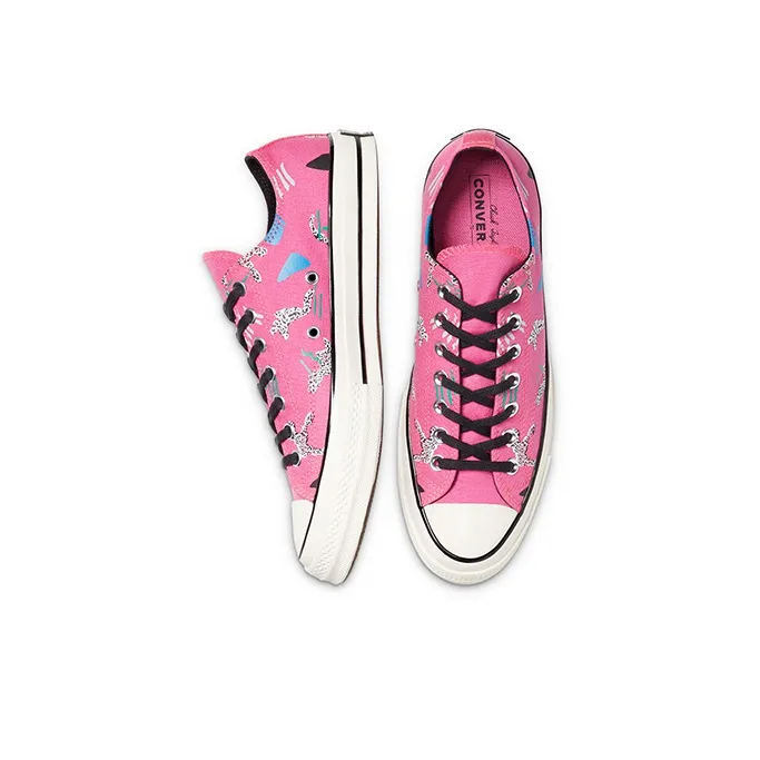 Chuck 70 Converse Low 'Archive Skate Print Hyper Pink'-3