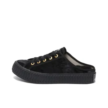 EXCELSIOR BOLT VELVET Anti Slip And Wear Resistant Height Increasing Low Top Canvas Shoes Unisex Classic Black