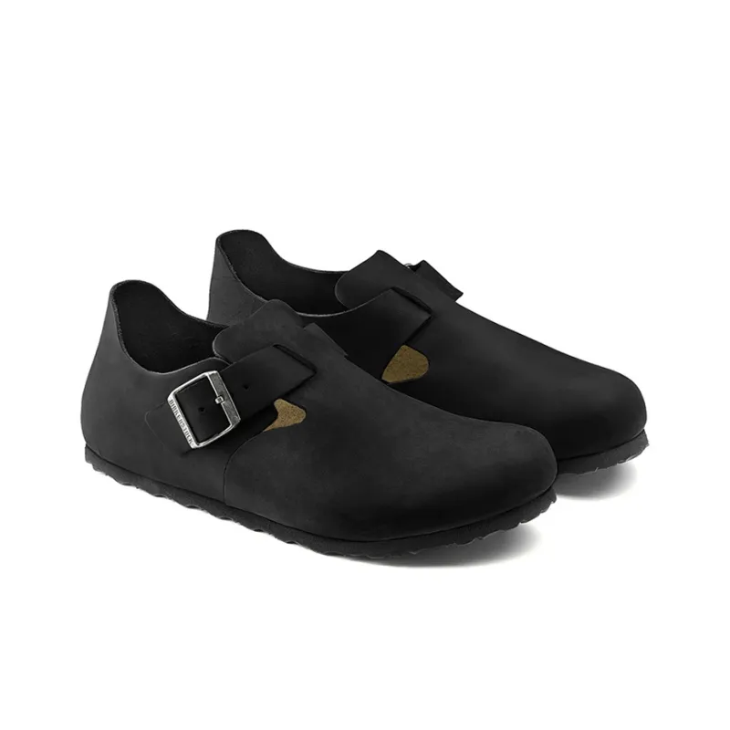 Birkenstock London Oiled Leather 'Black'-2