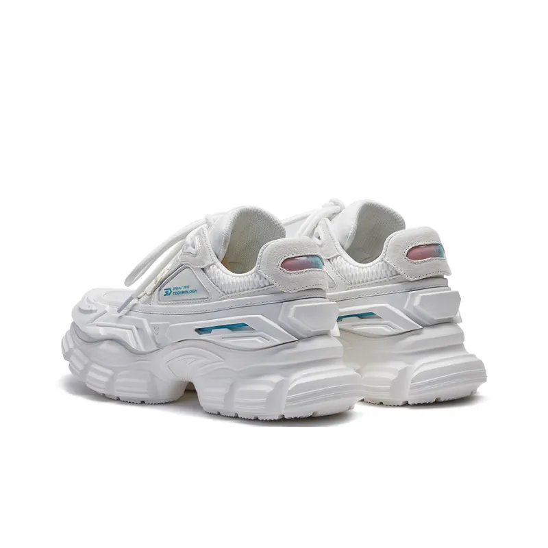OGR WU Qiankun Wheel Chunky Sneakers Unisex Low Top Prelude White-3
