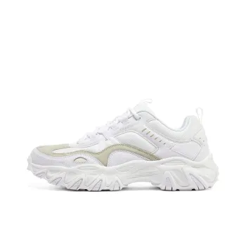 Skechers Sport Cushioning Anti Slip And Wear Resistant Support Low Top Chunky Sneakers Men's White