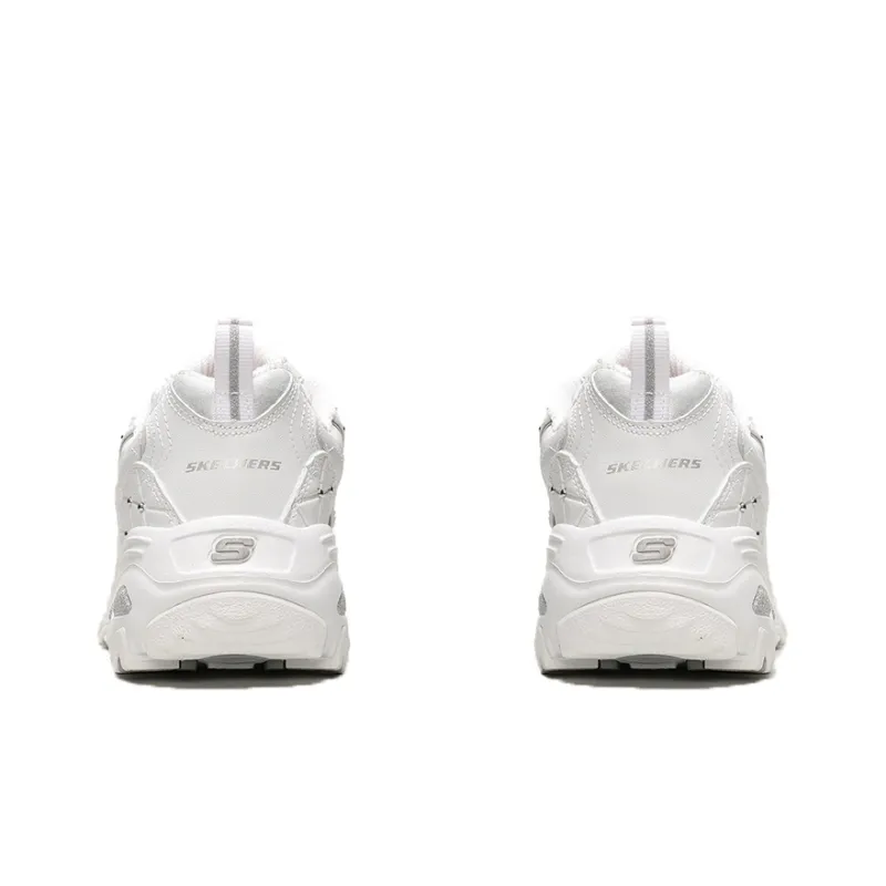 Skechers D'Lites Glamour Feels Low/Dad Shoes Gs White Women's-4