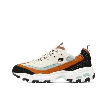 Skechers D'lites 1.0 Sneakers 'White Black Orange'