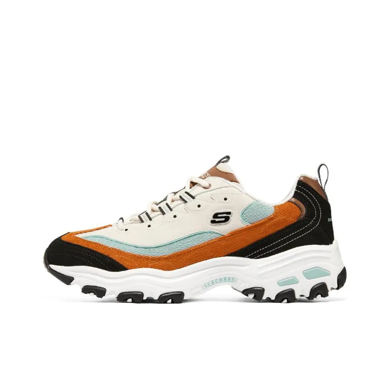 Skechers D'lites 1.0 Sneakers 'White Black Orange'-0