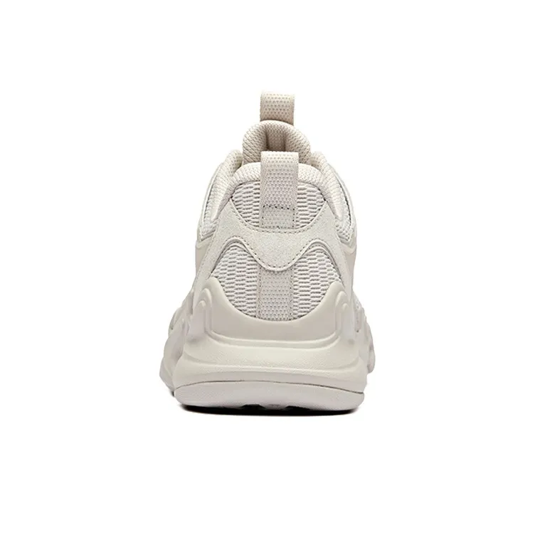 Anta Life Collection Non-slip Wear-resistant Shock Absorption Low-Top Chunky Sneakers Gray-3