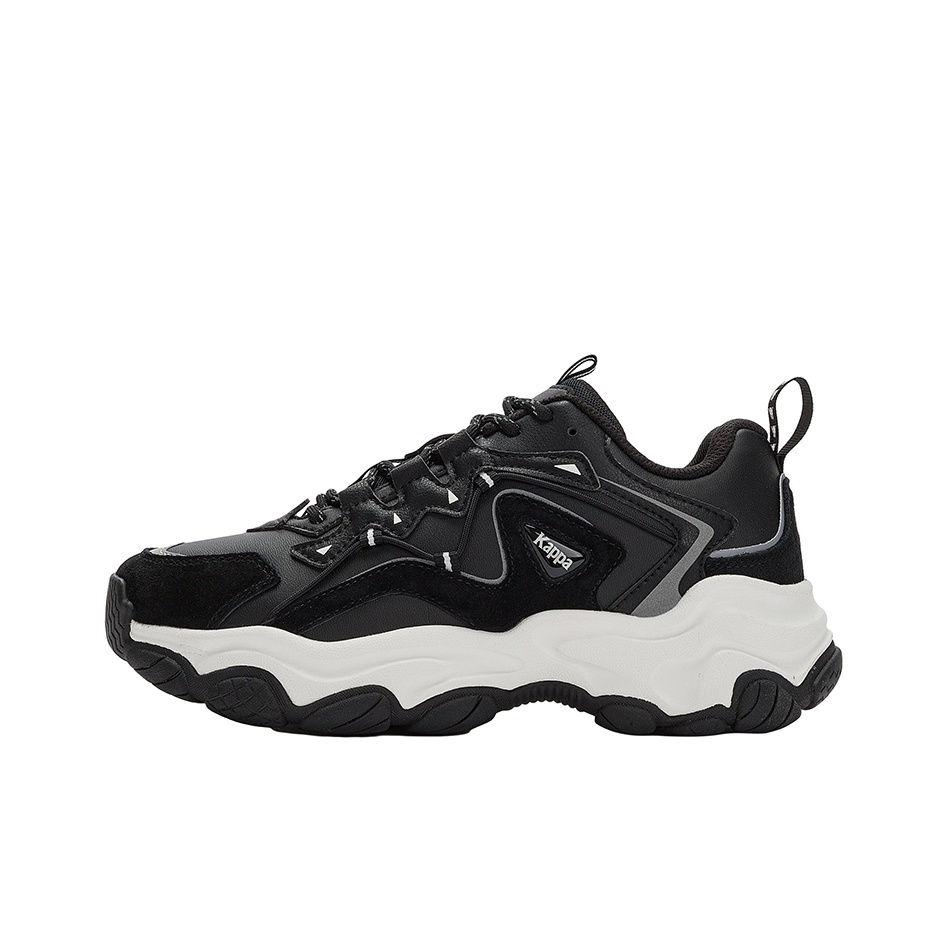 Kappa Chunky Sneakers Unisex Low-Top Black - POIZON Kappa Chunky Sneakers Unisex Low-Top Black - POIZON