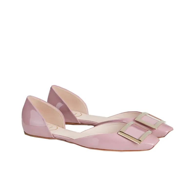 Roger Vivier Trompette Dorsay Casual Single Shoes Women's Purple-2