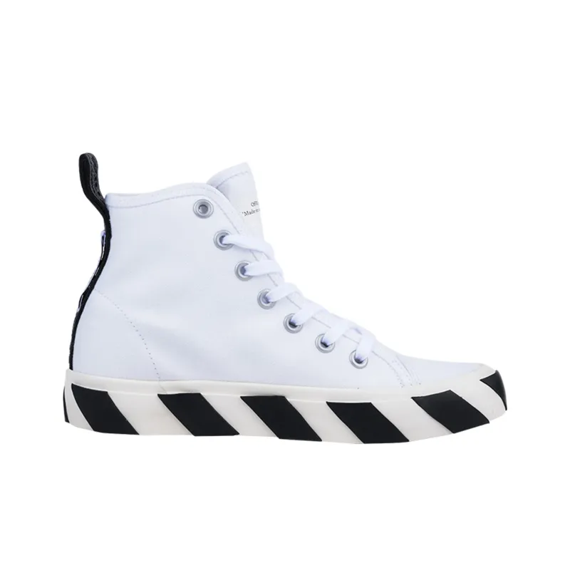 OFF WHITE Vulcanized Mid Top White Black-1