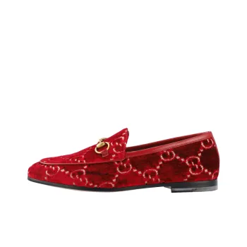 GUCCI Jordaan Casual Single Shoes Women's Red