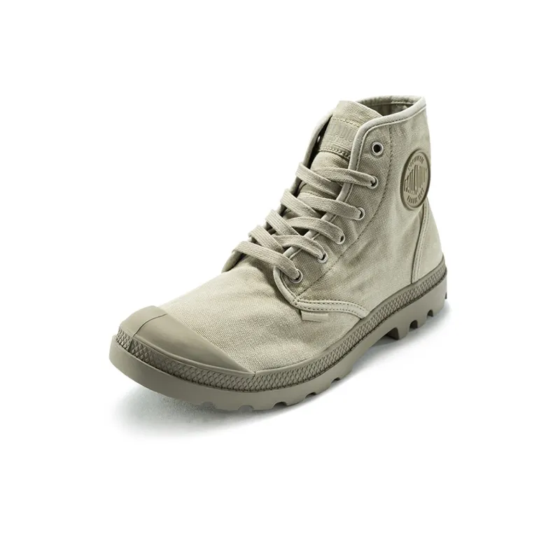 Palladium Pampa Hi Wear-Resistant Slip-Resistant High-Top Canvas Shoes Men's Eucalyptus Green-1