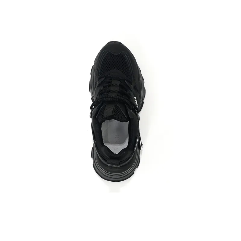 IN&IN Chunky Sneakers Women's Low Top Black/White-13