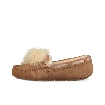 UGG Dakota Pom Pom Slip On Brown Women's