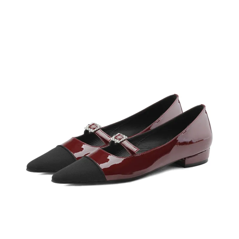Naiyee Women's Casual Shoes Women's Low Top Black/Burgundy-5