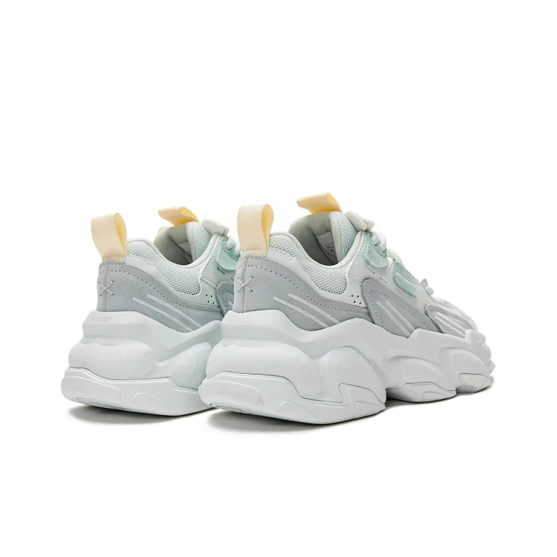 STARTER Rock Formation Series Wear Resistant Low Top Chunky Sneakers Women's White-3