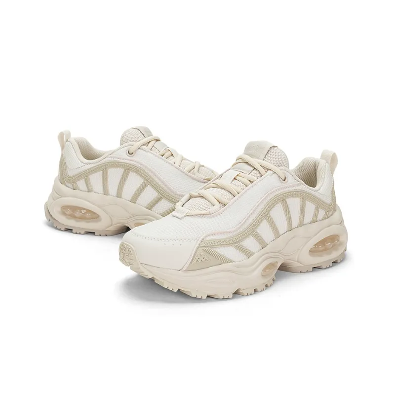 Kappa Anti-Slip Wear-Resistant Low-Top Chunky Sneakers Unisex Gray-4