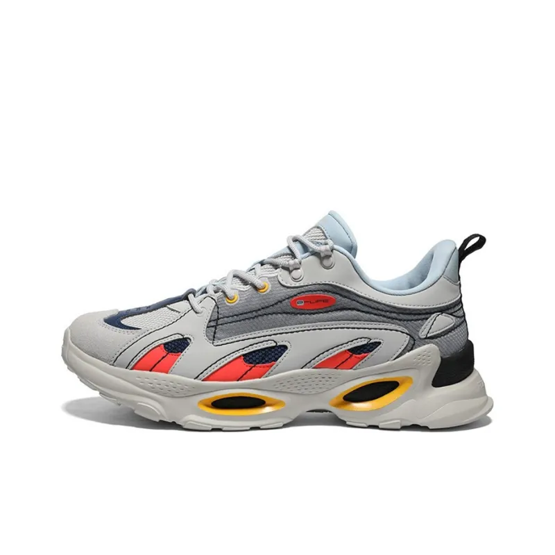 PEAK Chunky Sneakers Men Low Top Cloud Gray-0