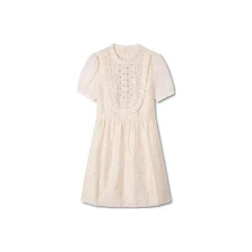 P.Salt Short-Sleeved Dresses Women's Beige