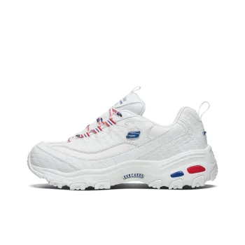 Skechers Snickers X Skechers D'Lites 1.0 Low Top Daddy Shoes White Women's