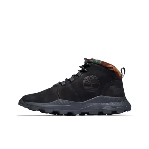 Timberland Brooklyn Euro Sprint Boots 'Black And Camouflage Collar'