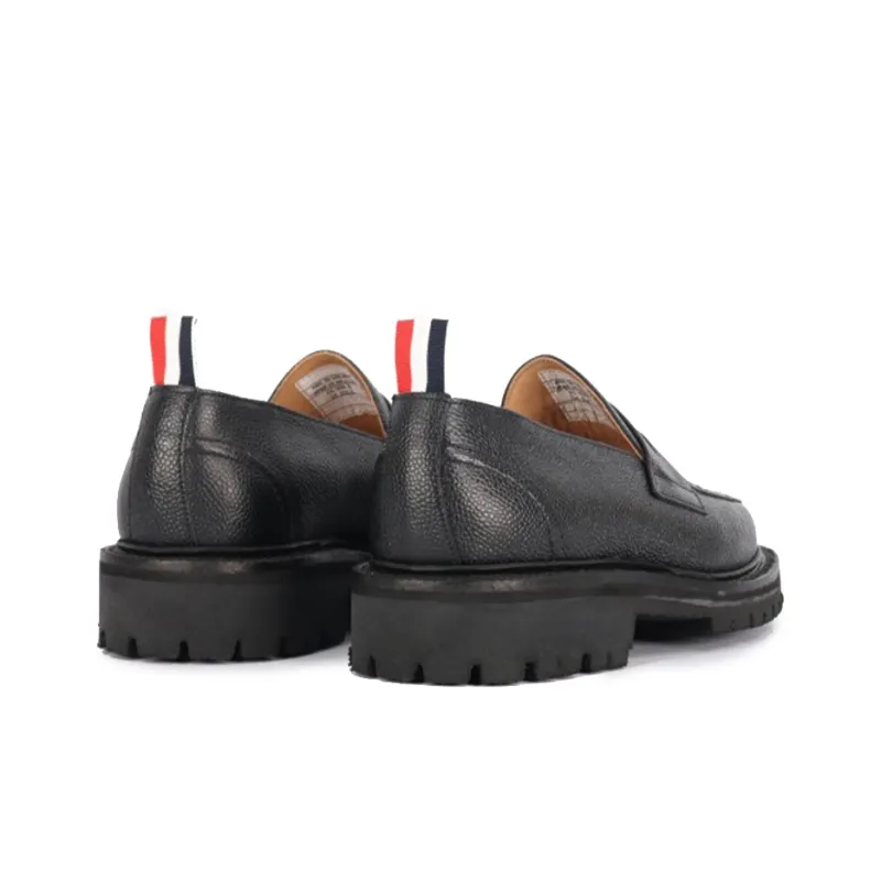 THOM BROWNE RWB-stripe Leather Loafers-3