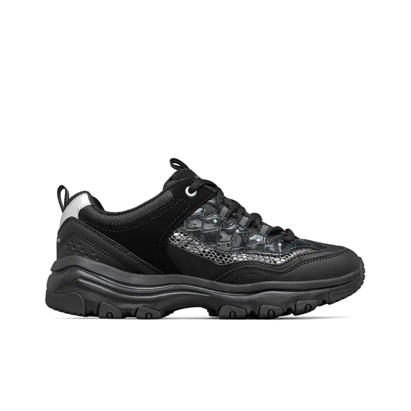 Skechers D'lites Leisure Chunky Shoes Black Women's-1