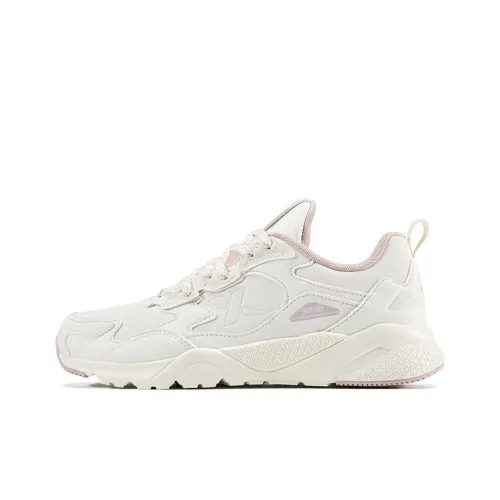 XTEP Chunky Sneakers Women's Low-Top Beige/Pink