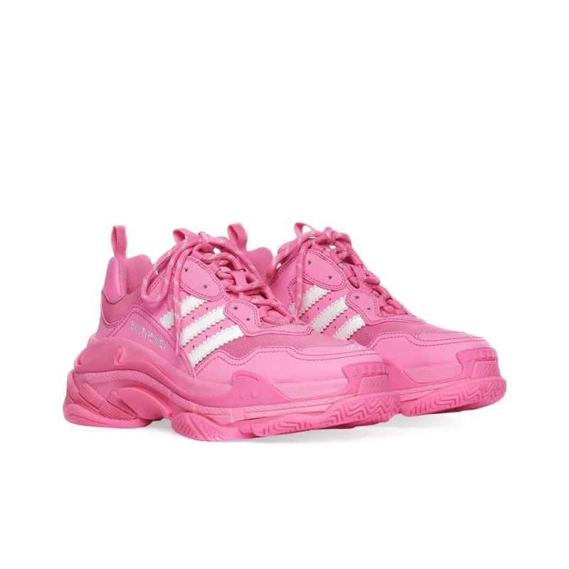 Balenciaga X Adidas Triple S Neon Pink Women's-1