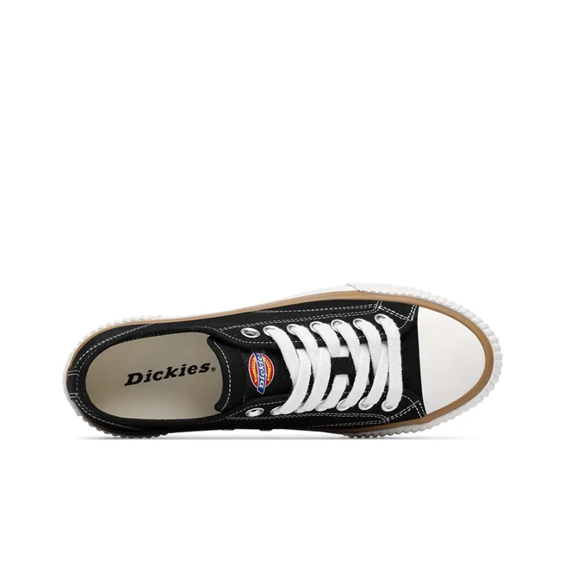 Dickies Anti Slip Wear Resistant Low Top Canvas Shoes Unisex Black-3