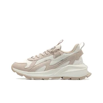 XTEP Anti Slip Wear Resistant Low Top Chunky Sneakers Men's Beige