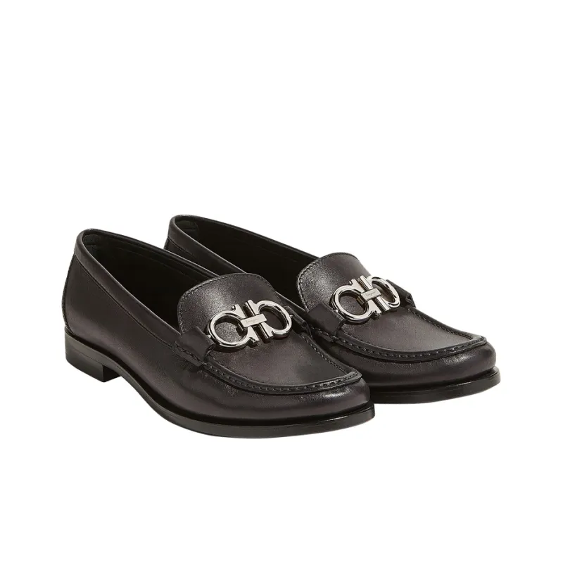 FERRAGAMO Gancini Women's Casual Shoes Women's Black-3