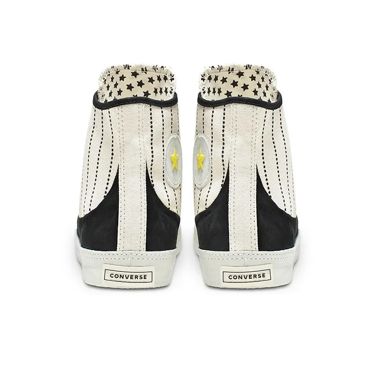 Converse Chuck Taylor All Star Sasha High Slip Resistant High Top Canvas Shoes Unisex Black White-3