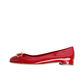 FERRAGAMO Flat Shoes Women's Dark Red