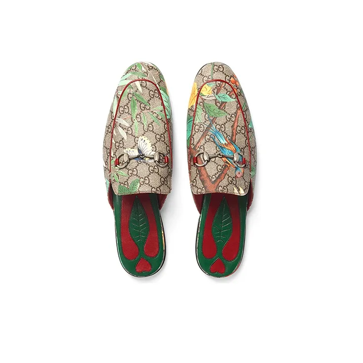 GUCCI Princetown Women's Casual Shoes Men's Ebony-3