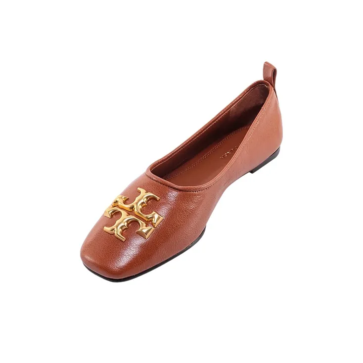 TORY BURCH Eleanor Logo-plaque Ballet Pump-4
