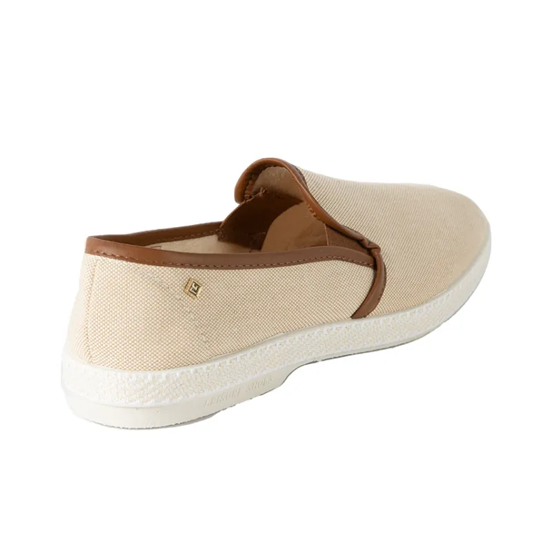 Rivieras Women's Casual Shoes Unisex Low Top Ecru-3
