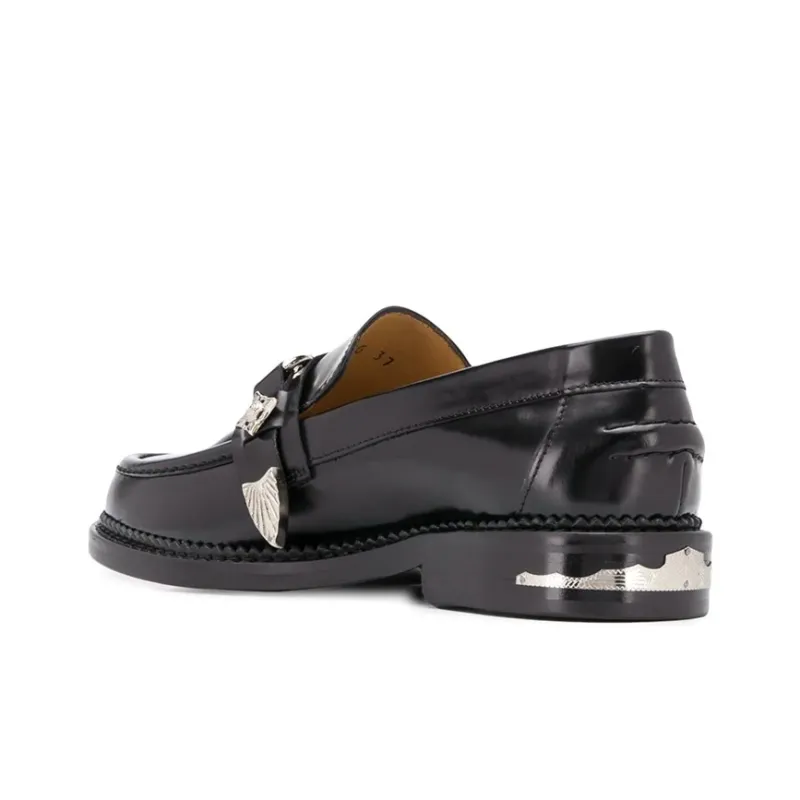 Toga Pulla Round-toe Leather Loafers-3