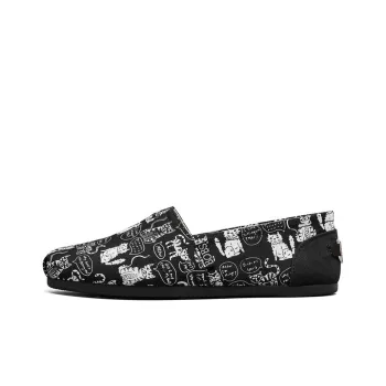 Skechers Bob S Plush Slip on Shoes Black/White Women's