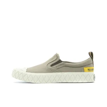 Palladium Palla Ace SliP On Anti Slip And Wear Resistant Breathable Low Top Canvas Shoes Unisex Sand Dune Asphalt Gray