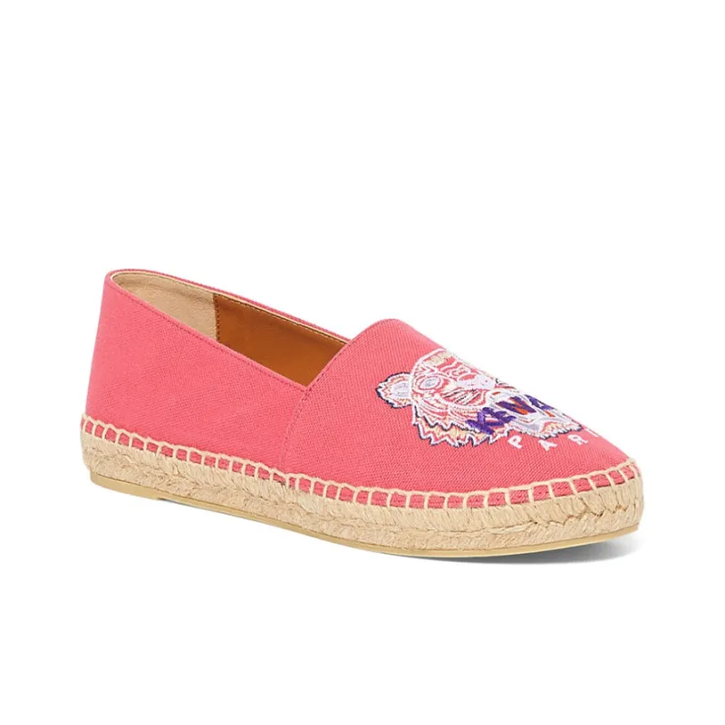 KENZO Tiger Espadrilles Women's Low Top Coral Pink-2